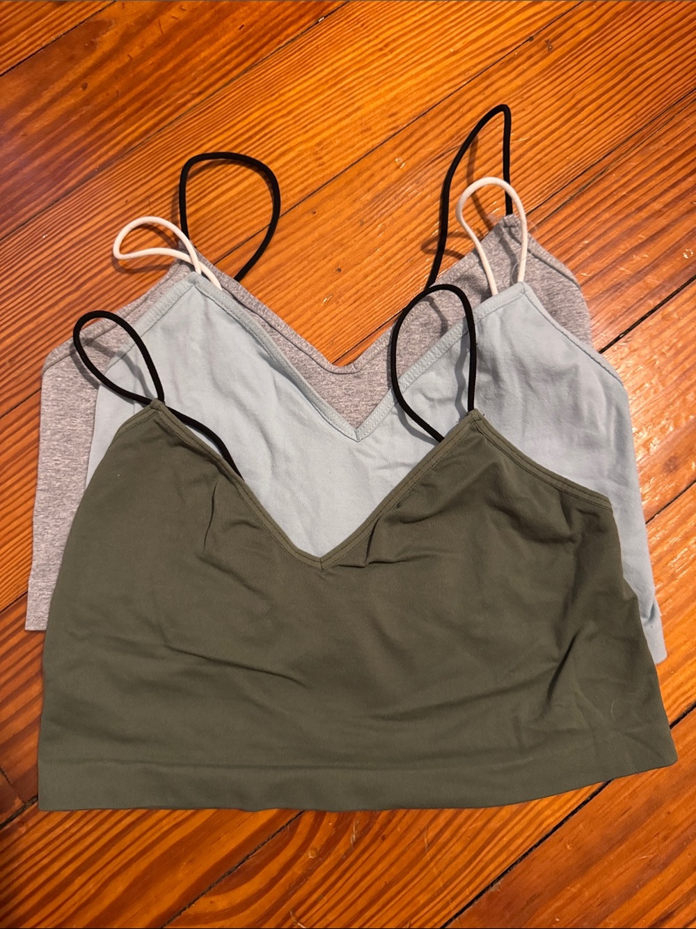 3 free people bralettes